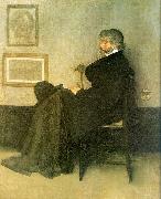 James Abbott McNeil Whistler Portrait of Thomas Carlyle oil